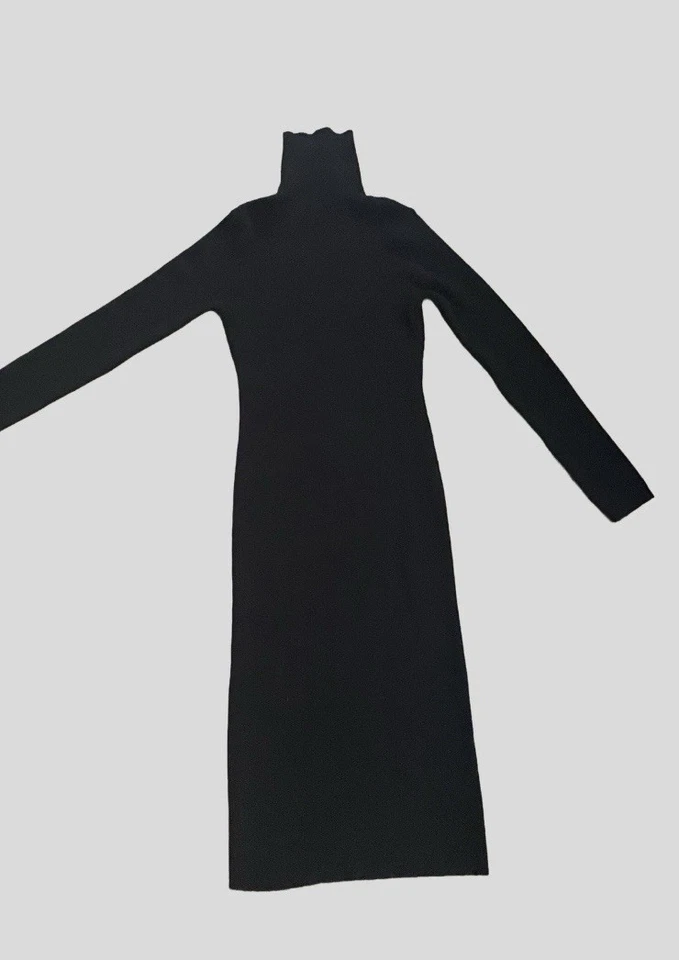 Lea And Viola Womens Turtleneck Black Dress Size Large - Image 2 of 3
