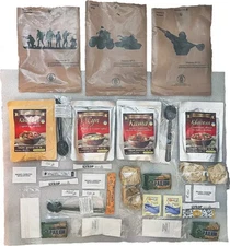 One Meal Food Ration Set of 3pcs Survival Individual Military Dry IFR IRP MRE