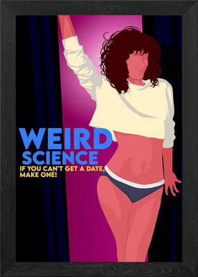 weird science Framed Wall Art Poster Canvas Print Picture
