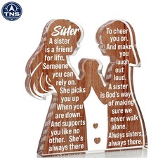 Personalized Sister Keepsake - Durable Acrylic Plaque for Cherished Moments