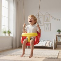 Aiyaplay Babyschaukel Verstellbar Mitwachsend Kinderschaukel Mit RüCkenlehne