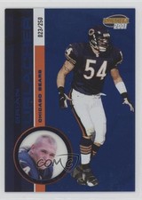 2001 Pacific Invincible Blue /250 Brian Urlacher #45 HOF 3c7