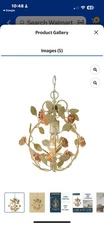 AF Lightening Rambling Rose Mini Chandelier Light Fixture