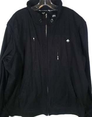 LRG Lifted Research Group-Mens ''Double Impact'' Jacket-3XL -Black-Full Zip-Heavy