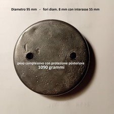 Zavorra piombo con protezione gomma sedile kart:  1090 grammi