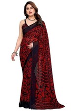 Women's Georgette Saree with Blouse Piece for Traditional Ethinic Wear Sari