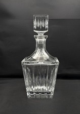 Reed  Barton Crystal Clear Soho Whiskey Liquor Decanter 11.25"