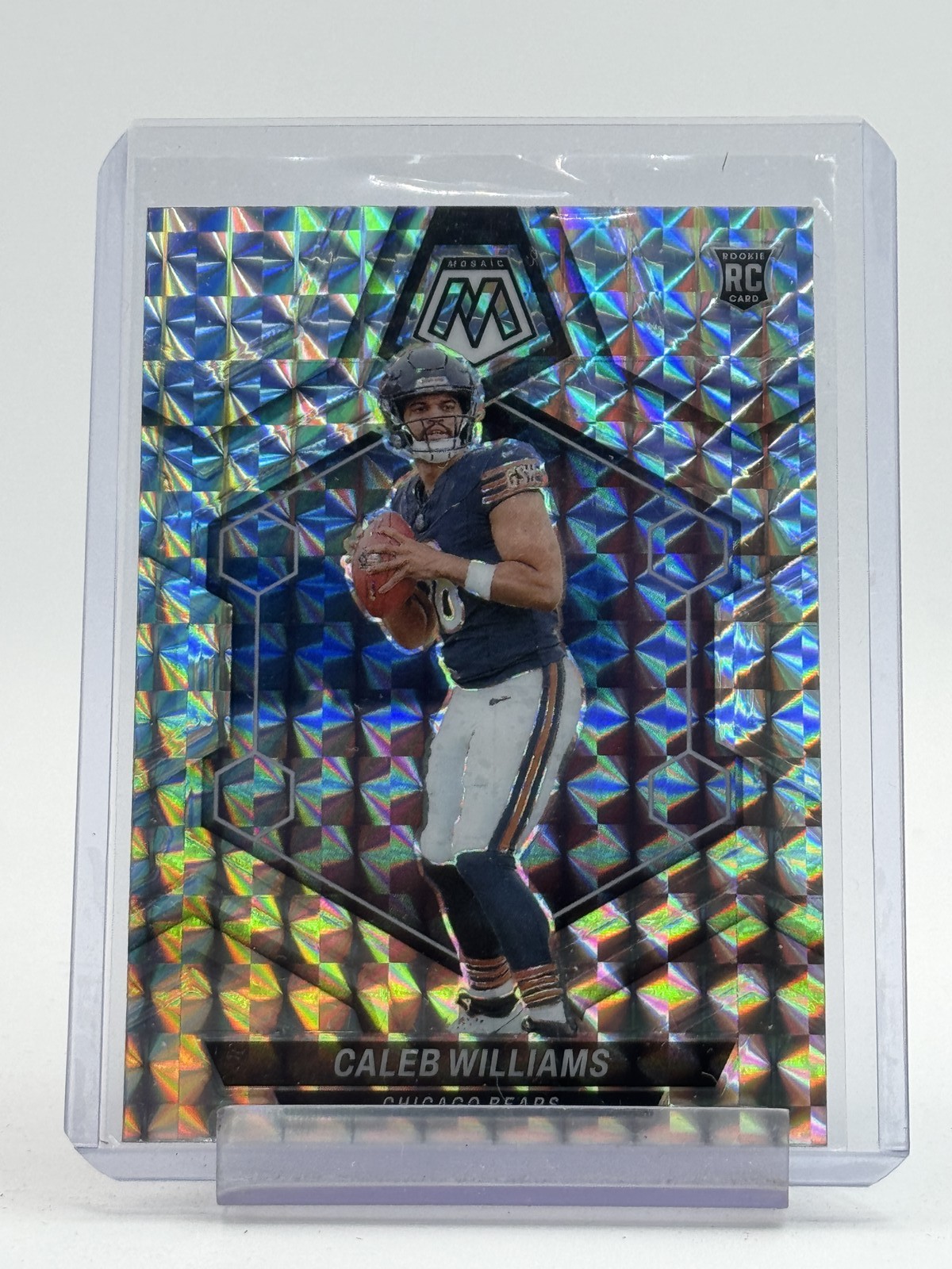CALEB WILLIAMS 2024 MOSAIC MOSAIC SILVER MOSAIC PRIZM ROOKIE #301 BEARS Q5194