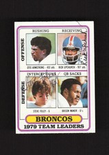 Rick Upchurch/Steve Foley Autograph Signed 1980 Topps Broncos