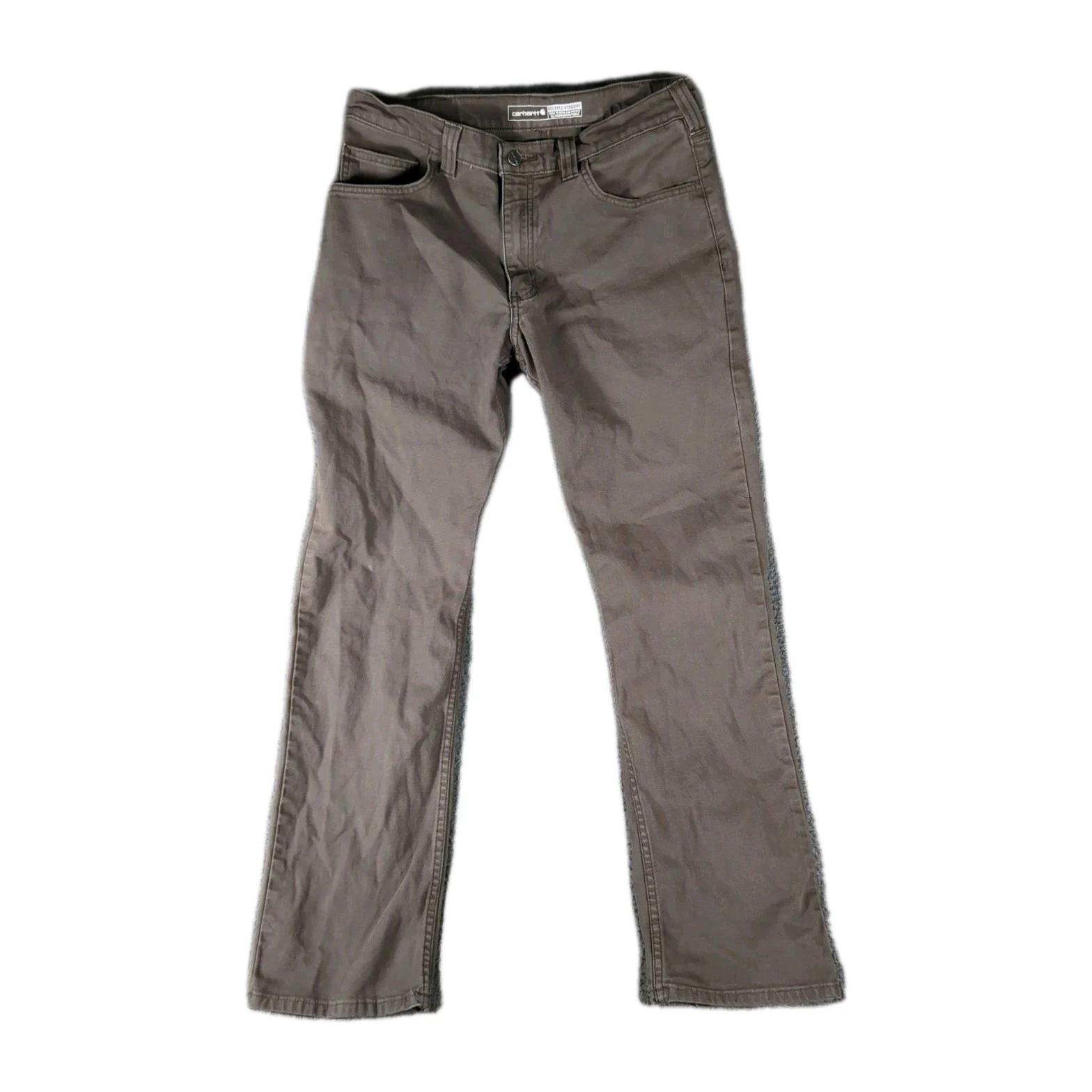 Carhartt Pants Men's 32x32 Relaxed Fit Rigby Carpenter Coffee Brown Faded Work
