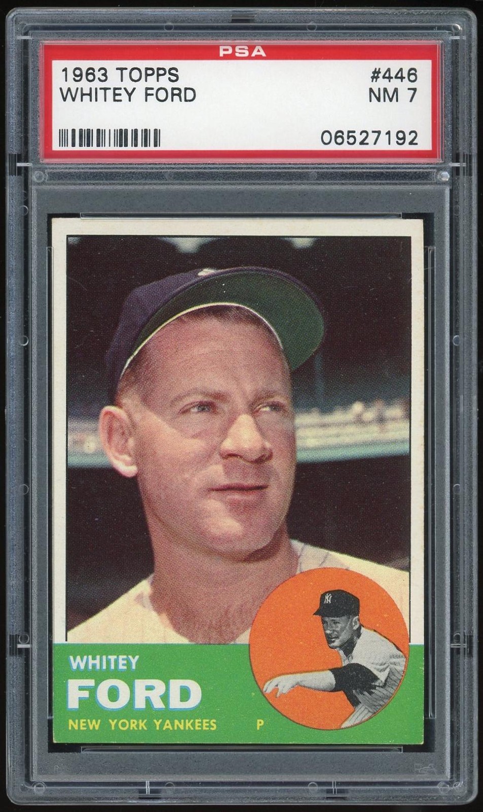 1963 Topps #446 Whitey Ford PSA 7 *7192