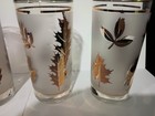Libbey Golden Foliage Frosted Gold Leaf 12 oz Tumblers Set of 4 Drinking Glasses — photo 4