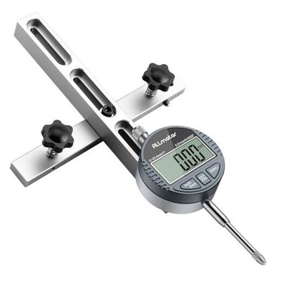 Digital Table Saw Gauge with Dial Indicator Range,NC 0-1 Inch Silver Gray
