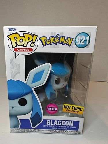 Funko Pop! Pokemon Glaceon #921 FLOCKED Hot Topic Exclusive
