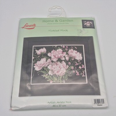 Lanarte Home & Garden Collection Cross Stitch Kit Tickled Pink 0021224 