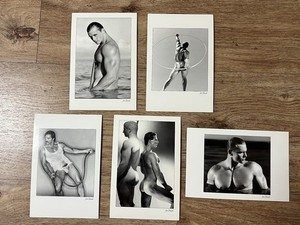 Vintage 1994 Colt Studio (5) Photo Post Cards Lot Gay Intertest Jim French Pruit