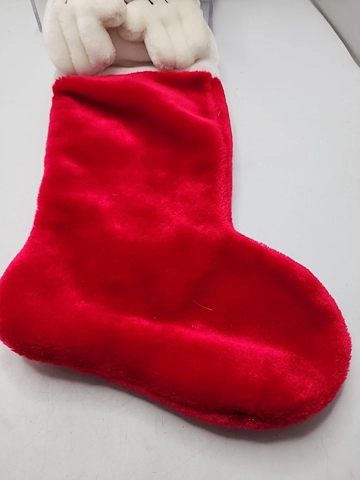 "Medias de felpa 3D vintage de Disney Minnie Mouse vacaciones de Navidad 20""" Foto 3 de 4