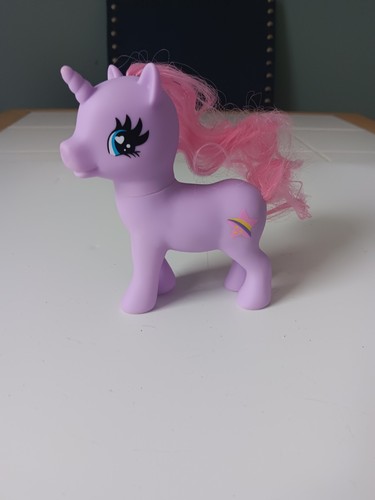 80s Vintage Gi-Go Wonder Pony Purple & Pink Star & Rainbow Unicorn Toy Figure - Picture 5 of 9