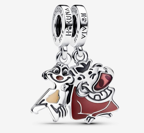 Pandora x Disney Der König der Löwen Timon & Pumbaa Teilbarer Charm-Anhänger - Bild 1 von 5