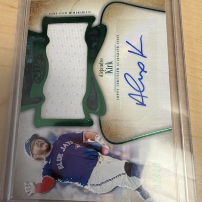 Alejandro Kirk 2026 Topps Tier One 3/49 MLB Game-Used Relic AUTO Patch Blue Jays