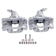 Pair Rear Brake Calipers w/ Bracket For Dodge Grand Caravan VW Routan Ram C/V