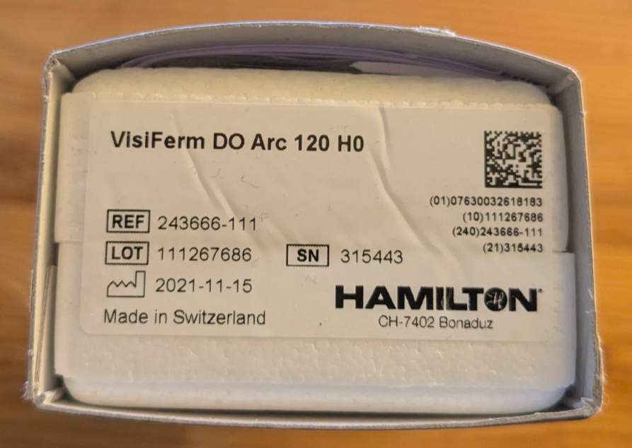 Hamilton VisiFerm DO Arc 120 H0 - Dissolved Oxygen Sensor - BNIB | eBay UK