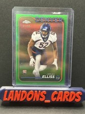 2024 Topps Chrome - Rookies Jonah Elliss #258 Green Refractor /99 (RC)