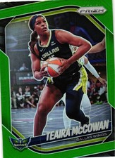 2025 Panini Prizm WNBA #48 Teaira McCowan Green Prizms