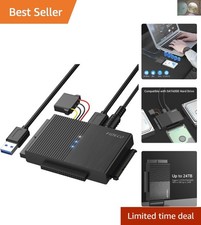 USB 3.0 to SATA/IDE Adapter Cable - Fast 5Gbps Transfer for 2.5/3.5 Drives