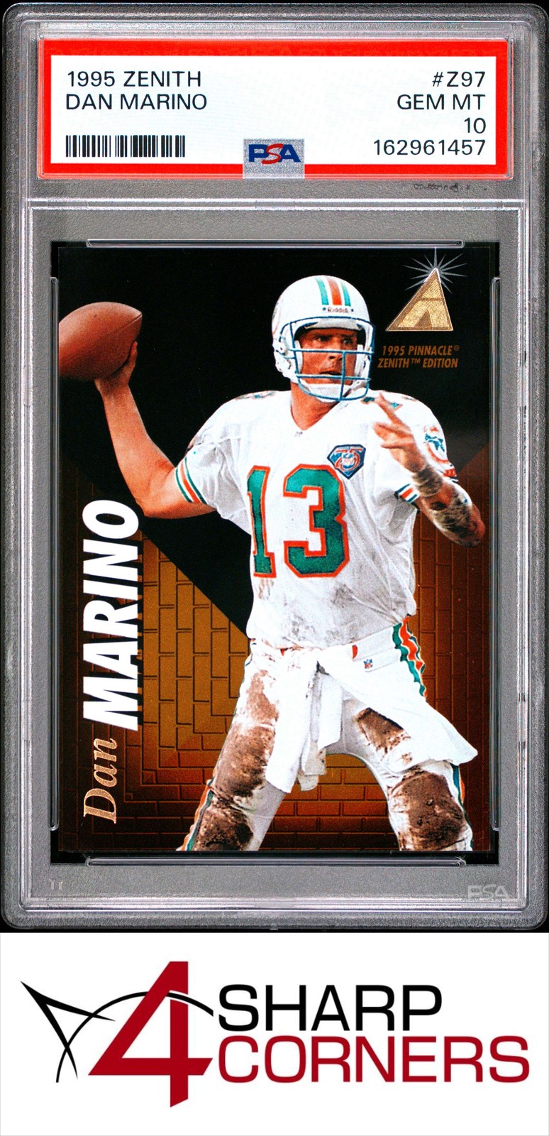 1995 ZENITH #Z97 DAN MARINO DOLPHINS HOF PSA 10