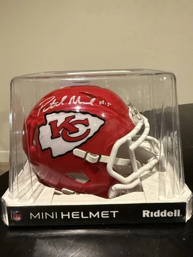 Patrick Mahomes Kansas City Chiefs Riddell Mini Helmet Autographed JSA Certified