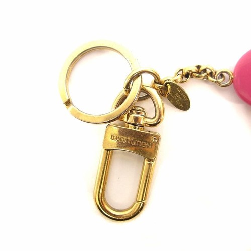 LOUIS VUITTON Llavero Cadena Bolso Charm Vivienne Kenkenjp Rosa Marrón LV - Imagen 9 de 24
