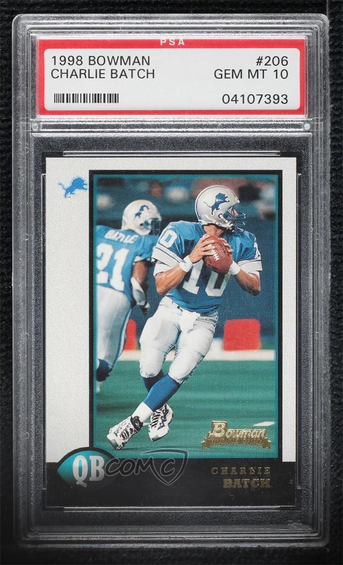 Charlie Batch Bowman #206 Base