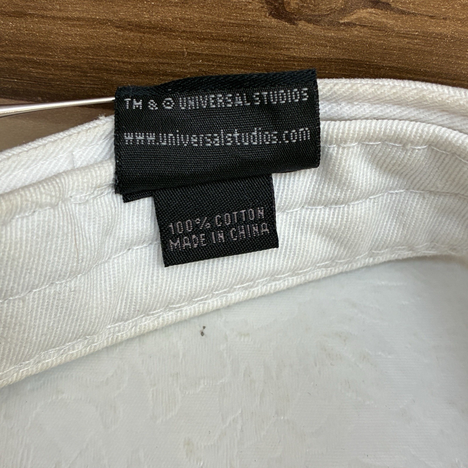 Universal Studio Visor Hat Cap Snap Back White Lo… - image 10