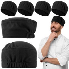Hicarer 6 Pcs Chef Hat for Women Men Adjustable Unisex Sushi Beanie Chef Mesh...