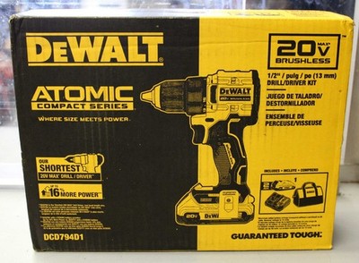 DEWALT ATOMIC COMPACT SERIES 20V MAX Drill Kit With Battery&charger DCD794D1  