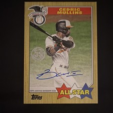 Topps 2022 1987 All-Star Autographs Cedric Mullins Auto Orioles #87ASA-CM
