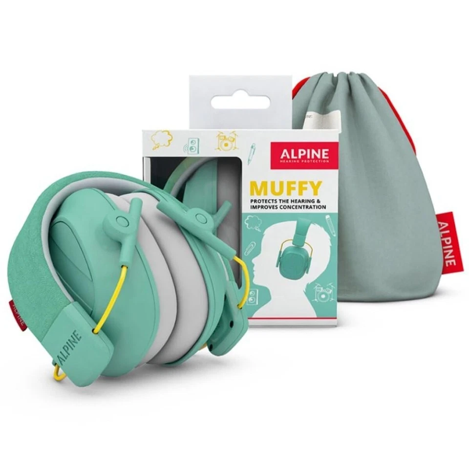 Alpine Muffy Kids Casque antibruit enfant 25 dB Menthe - Photo 2/4