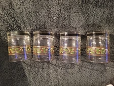 Happy Holly Double Old Fashioned Glasses with Box. Set of 4