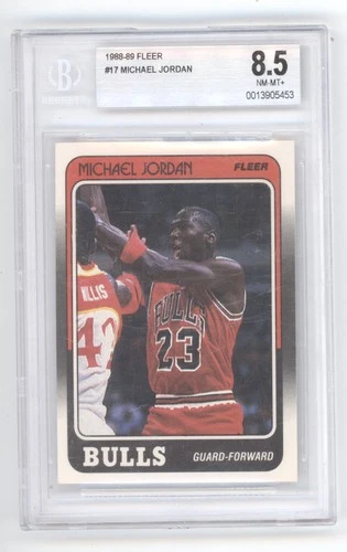 MICHAEL JORDAN 1988-89 FLEER #17 CHICAGO BULLS BGS 8.5 Q1887