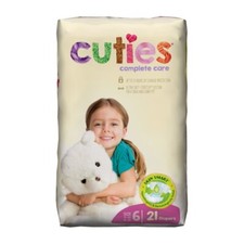 Cuties  First Quality Complete Care Baby Diaper, Size 6