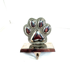 Stocking Hanger The Doggie Paw Mantel Hanger Silver Color