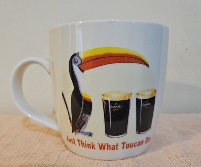 Tasse Guinness Tukan Kaffee ''Just Think What Toucan Do'' 2-seitig