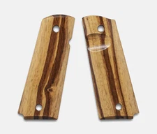 1911 Full Size Grips, Inkberry, Smooth, Beveled Bottom, Thumb Groove