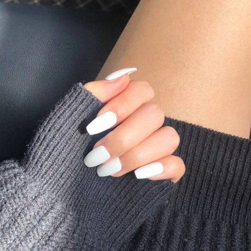 Bailarina Puntas de Uñas Falsas Mate Uñas Cubierta Completa Uñas Herramientas de Manicura - Imagen 12 de 12