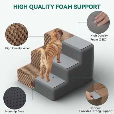 Pet Ramps For Large Dogs LitaiL Dog Steps For High Beds 24 Inches