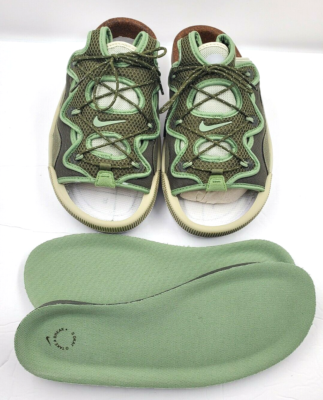 Nike Offline 2.0 Olive Green Brown Slide CZ0332200 Nike Offline 2.0 Olive Green White Brown CZ0332-200 sz 9  main image 3