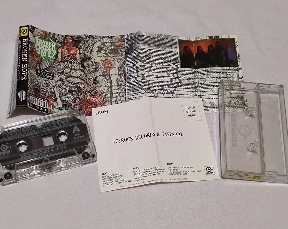 Broken Hope -  The Bowels of Repugnance 1993 original malaysia tapes - Image 2 of 4