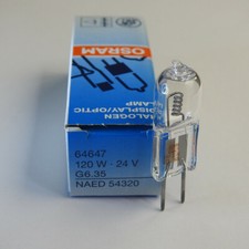 OSRAM 64647 Medical Bulb 120W 24V Surgery Shadowless Lamp 54320 Halogen Light