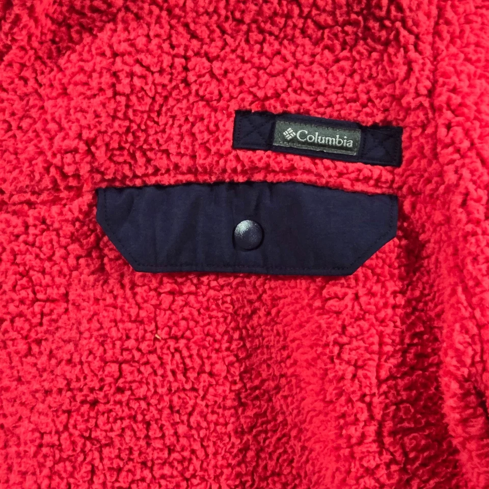 Columbia Sudadera Mujer Extra Grande XL Rosa Cremallera Completa Sherpa Polar Damas Foto 2 de 4